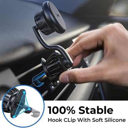 Soporte Auto Magnético Lisen, Universal, Negro YL0222060002