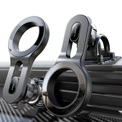 Soporte Auto Magnético Lisen, Universal, Negro YL0224050011