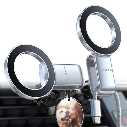 Soporte Auto Magnético Lisen, Universal, Negro YL0224050012