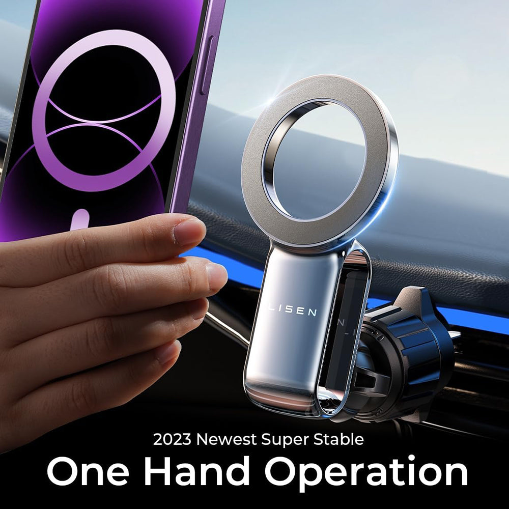 Soporte Auto Magnético Lisen, Universal, Negro YL0224050012