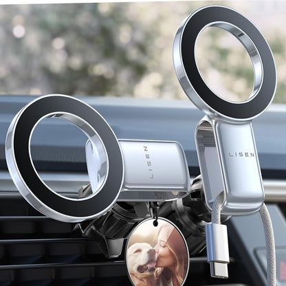 Soporte Auto Magnético Lisen, Universal, Negro YL0224050012