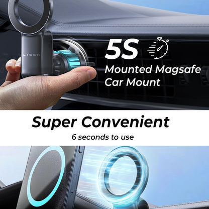 Soporte Auto Magnético Lisen, Universal, Negro YL0224050012