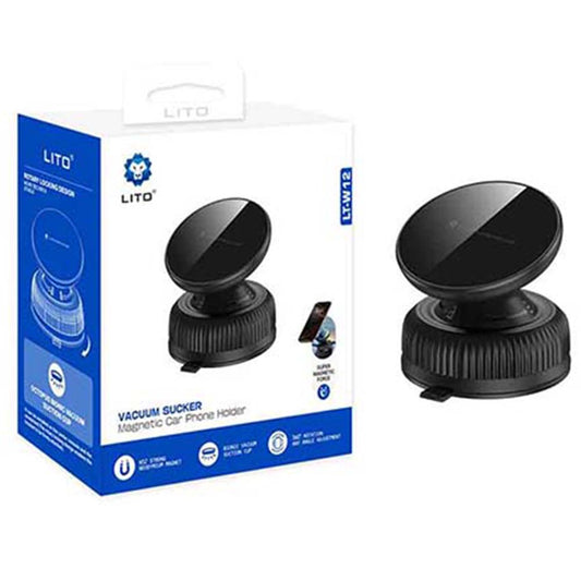 Soporte Auto Magnético Lito LT-W12, Universal, Negro