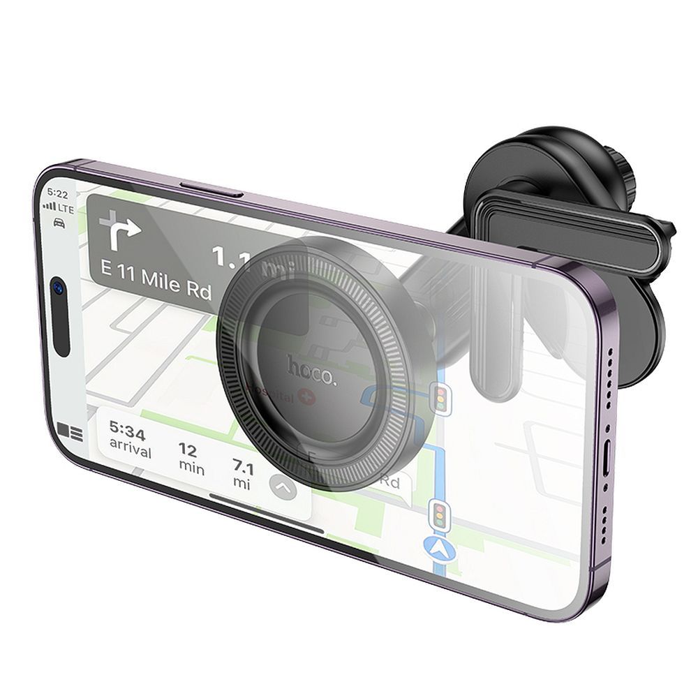 Soporte Auto Magnético MagSafe HOCO H57, Universal, Negro