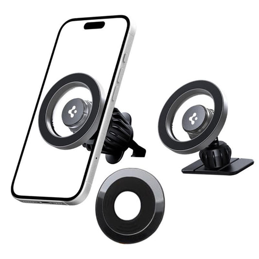 Soporte Magnético para Auto Spigen MFT13, Universal, Plateado