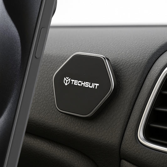 Soporte Auto Magnético Techsuit HOLD210-C, Universal, Negro