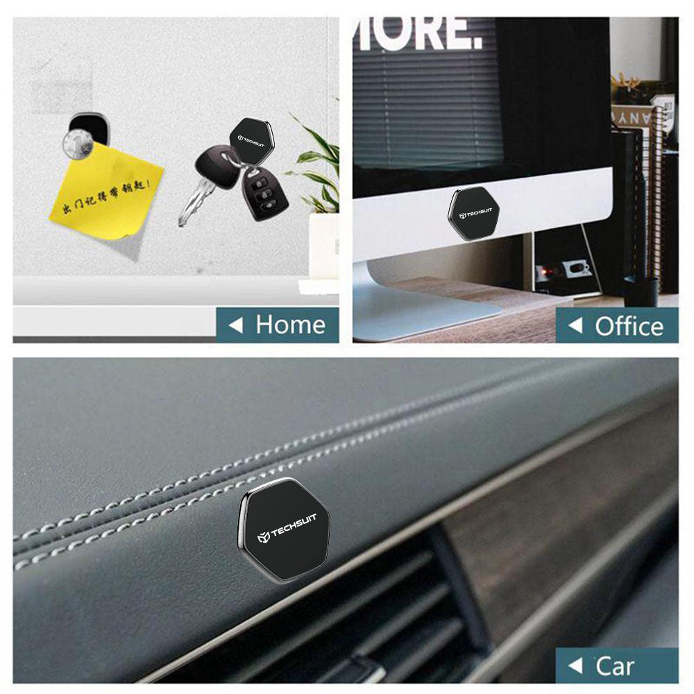 Soporte Auto Magnético Techsuit HOLD210-C, Universal, Negro