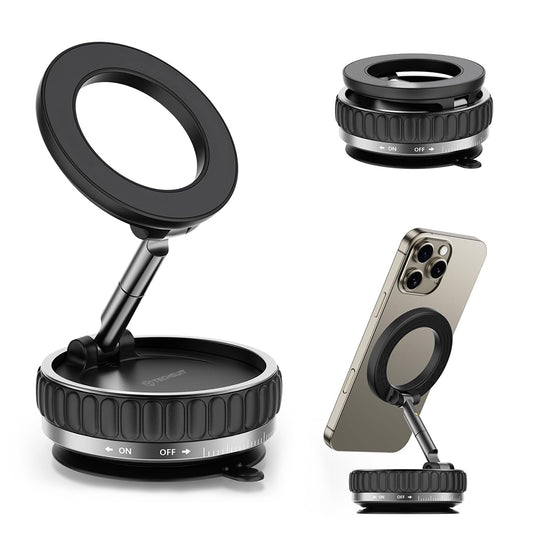 Soporte Auto Magnético Techsuit S15, Universal, Negro