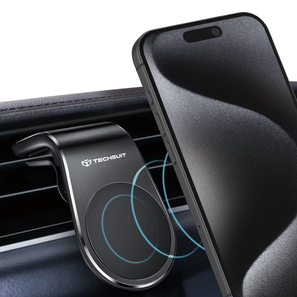 Soporte Auto Magnético Techsuit S7, Universal, Plateado