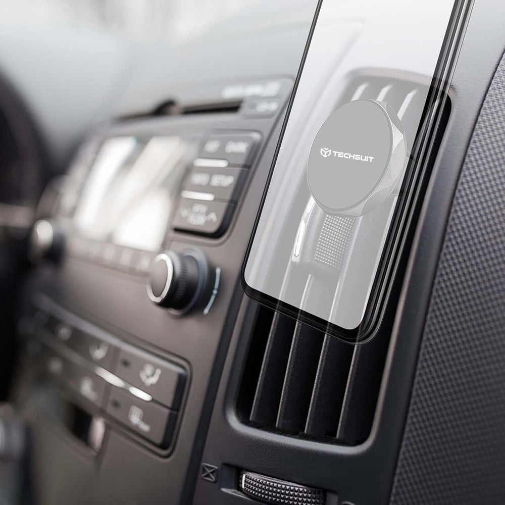 Soporte Auto Magnético Techsuit S9, Universal, Plateado