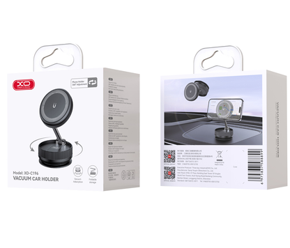 Soporte Auto Magnético XO Design C196, Universal, Negro