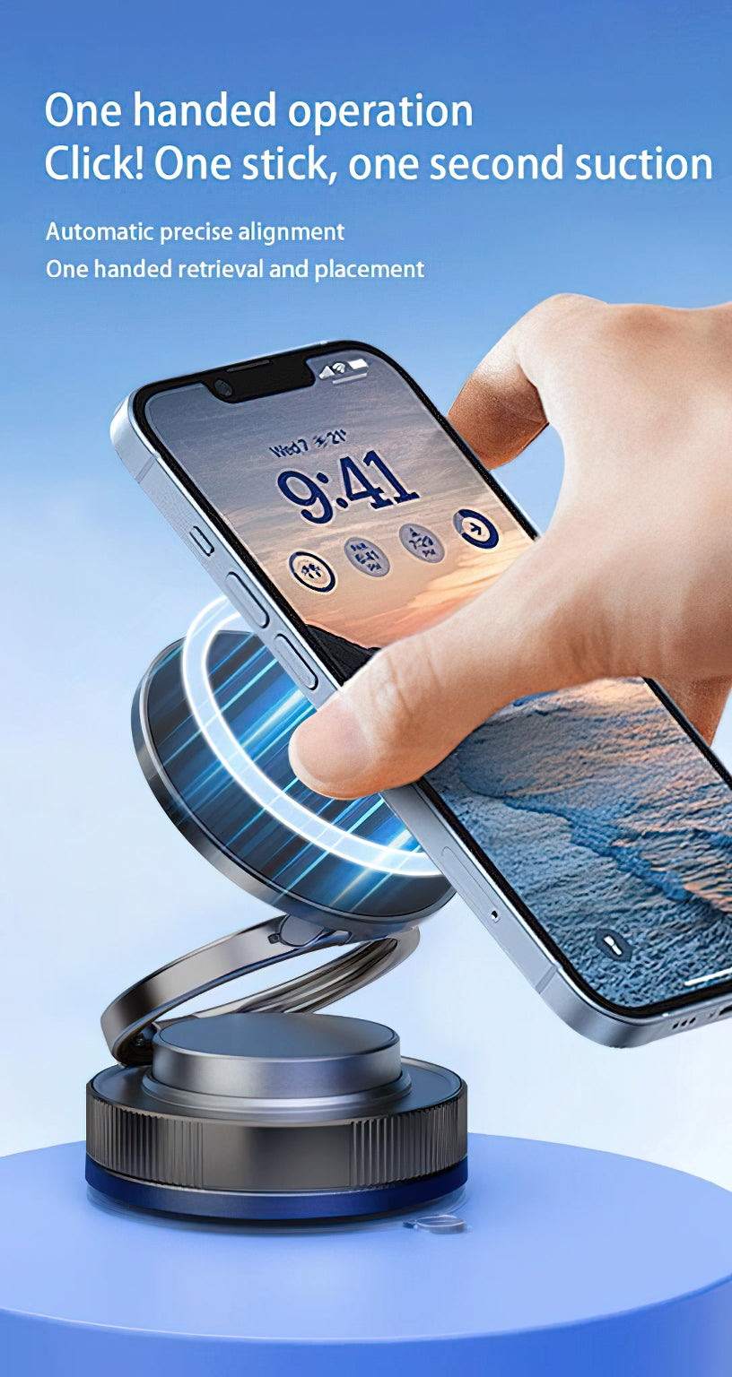 Soporte Magnético para Auto XO Design C177, Universal, Negro