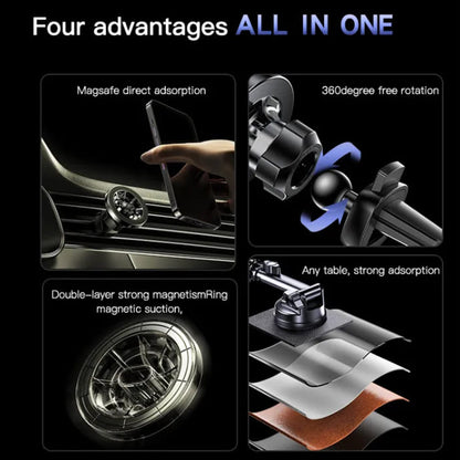 Soporte Magnético para Auto Yesido C158, Universal, Negro