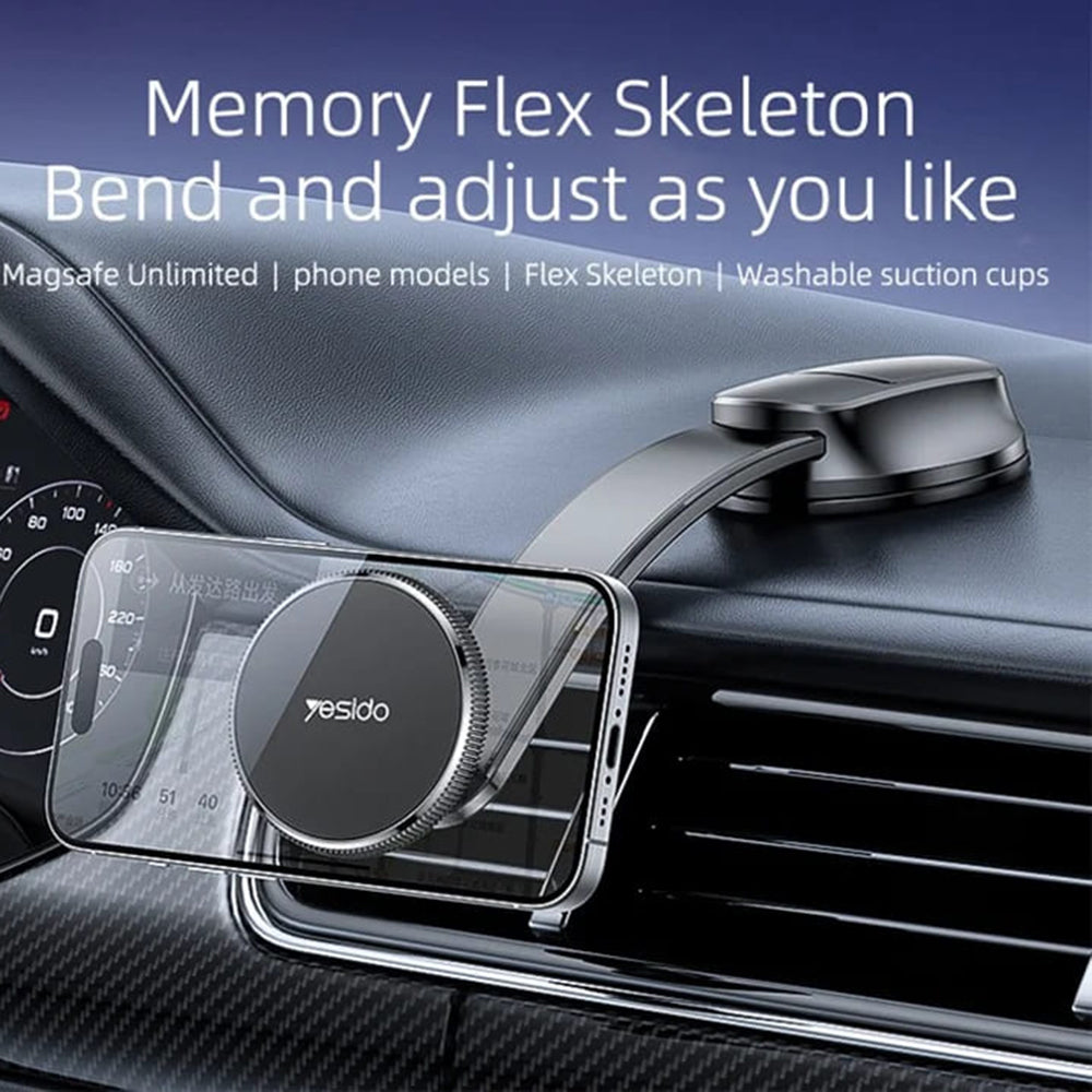Soporte Magnético para Auto Yesido C176, Universal, Negro