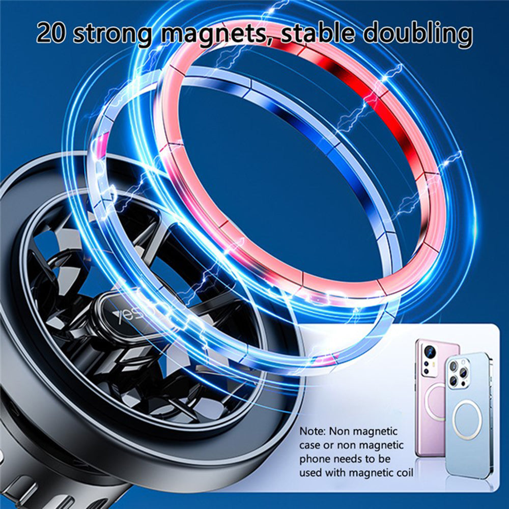 Soporte Magnético para Auto Yesido C200, Universal, Negro