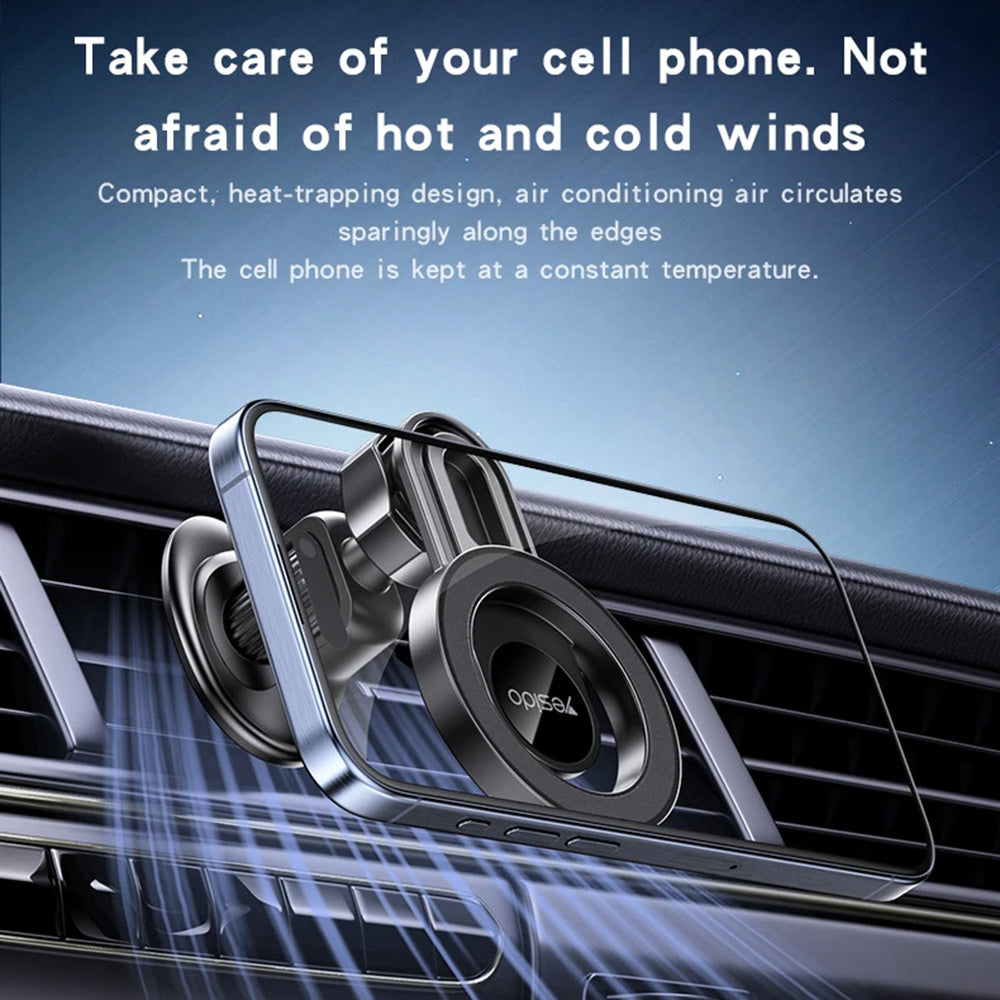 Soporte Magnético para Auto Yesido C209, Universal, Negro