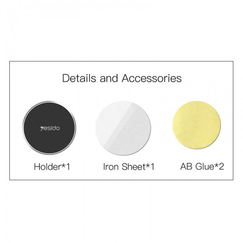 Soporte Magnético para Auto Yesido C38, Universal, Negro