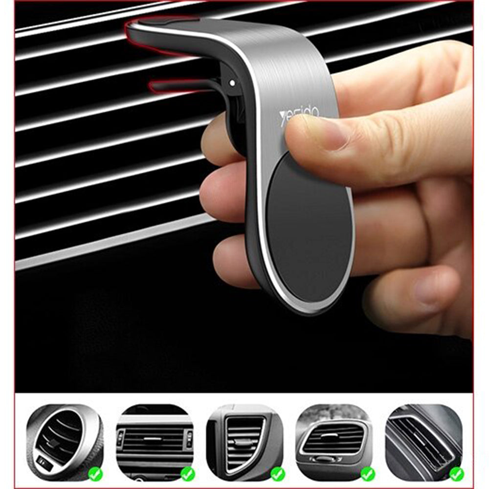 Soporte Magnético para Auto Yesido C64, Universal, Negro