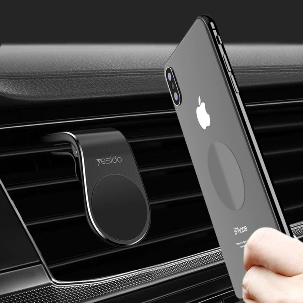 Soporte Magnético para Auto Yesido C64, Universal, Negro