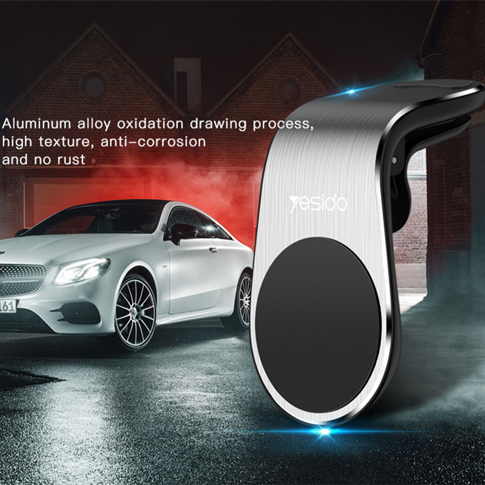 Soporte Magnético para Auto Yesido C64, Universal, Negro