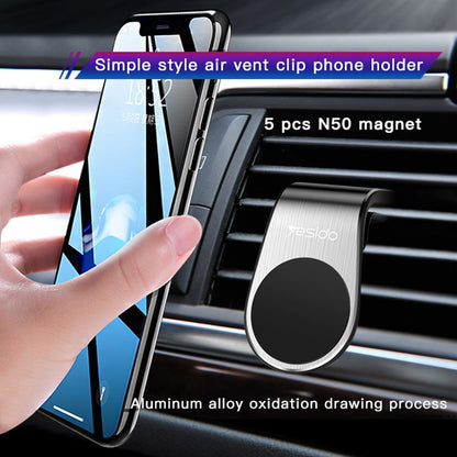 Soporte Magnético para Auto Yesido C64, Universal, Negro