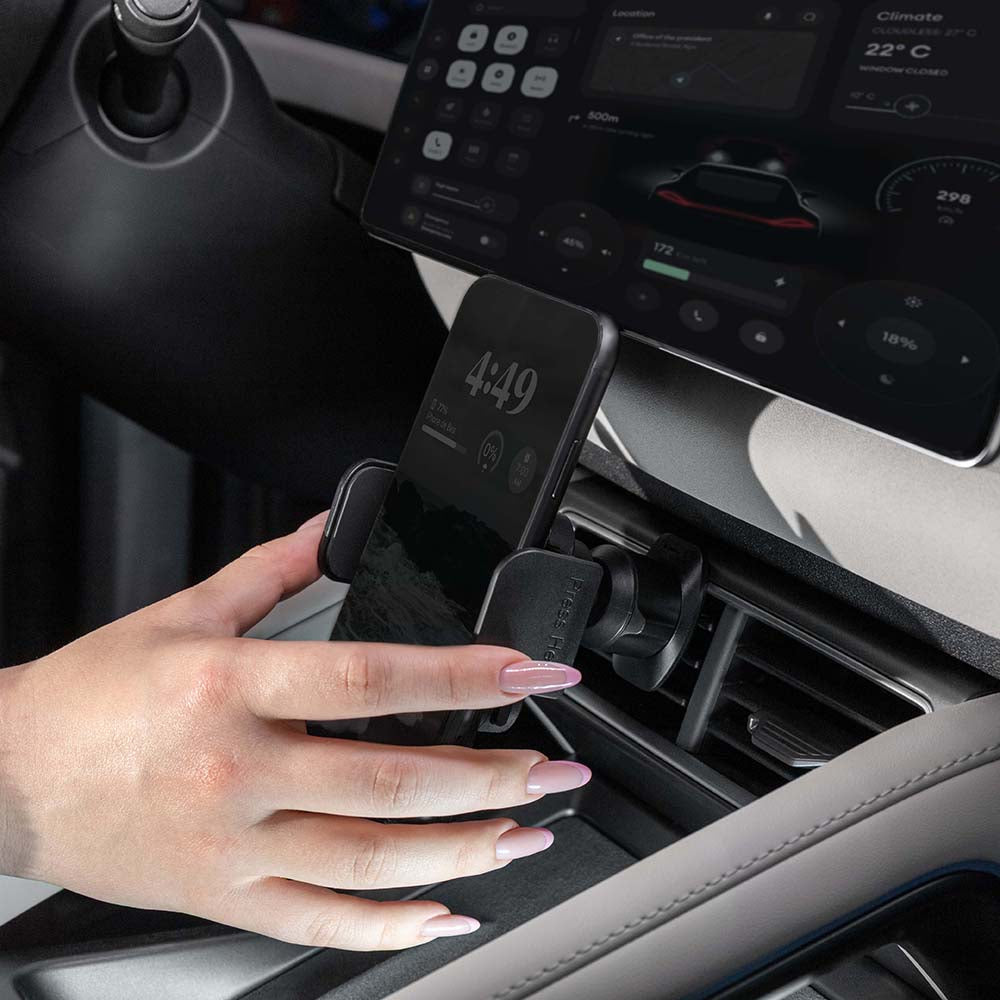 Soporte Auto Proove Crystal Clamp Plus Vent, 4.7inch - 6.9inch, Negro CHCCP0000001