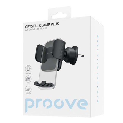 Soporte Auto Proove Crystal Clamp Plus Vent, 4.7inch - 6.9inch, Negro CHCCP0000001