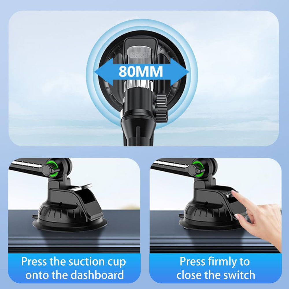 Soporte Auto Techsuit ST1 para Teléfono / Tableta, 4.7inch - 12.9inch, Negro