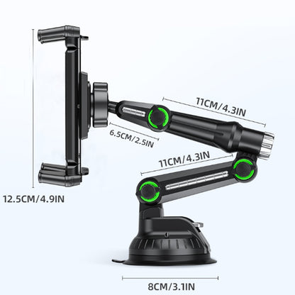 Soporte Auto Techsuit ST1 para Teléfono / Tableta, 4.7inch - 12.9inch, Negro