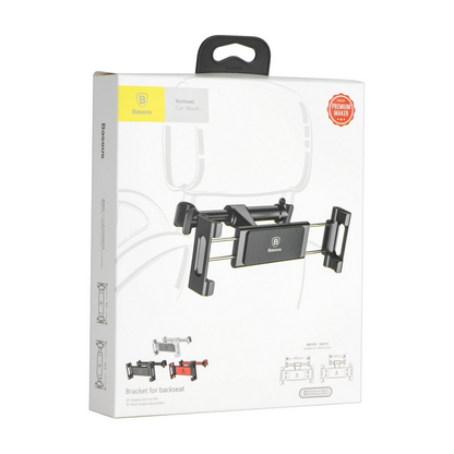 Soporte para reposacabezas de coche Baseus BackSeat para teléfono / tableta, 4.7 pulgadas - 12.9 pulgadas, negro, reacondicionado SUHZ-01