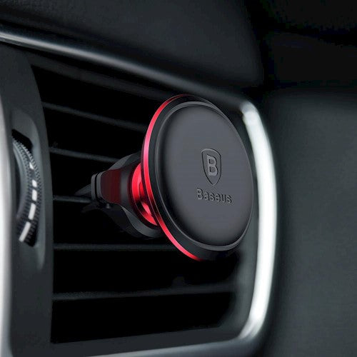 Soporte Auto Magnético Baseus Air Vent, Universal, Rojo SUGX-A09