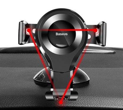 Baseus Osculum Gravity Soporte para coche, 63mm - 85mm, SUYL-XP01 Negro