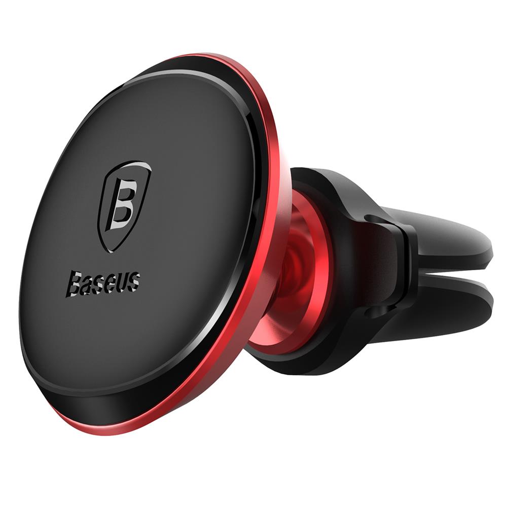 Soporte Auto Magnético Baseus Air Vent, Universal, Rojo SUGX-A09