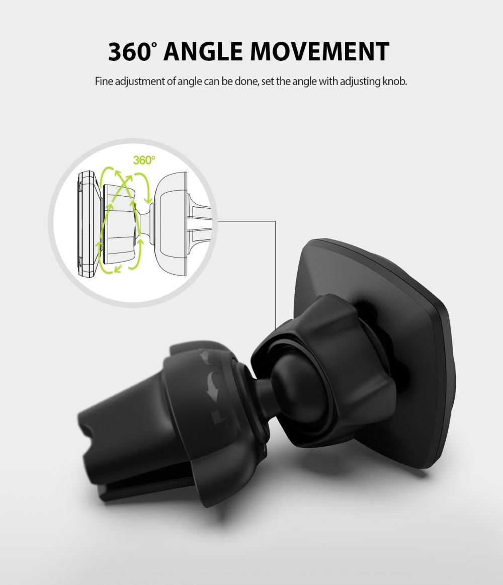 Soporte Auto Magnético Ringke Power Clip, Universal, Negro