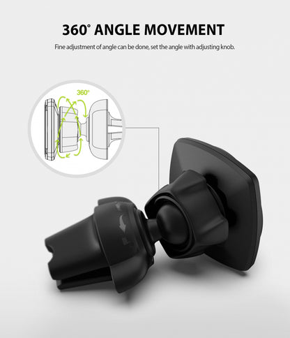 Soporte Auto Magnético Ringke Power Clip, Universal, Negro