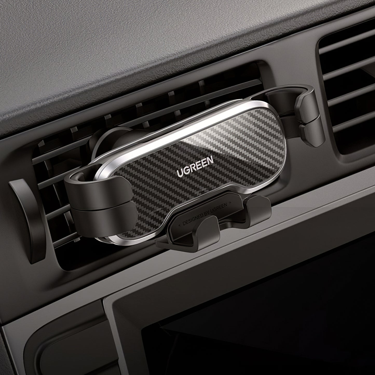 Soporte para Auto UGREEN Gravity Air Vent, Universal, Negro