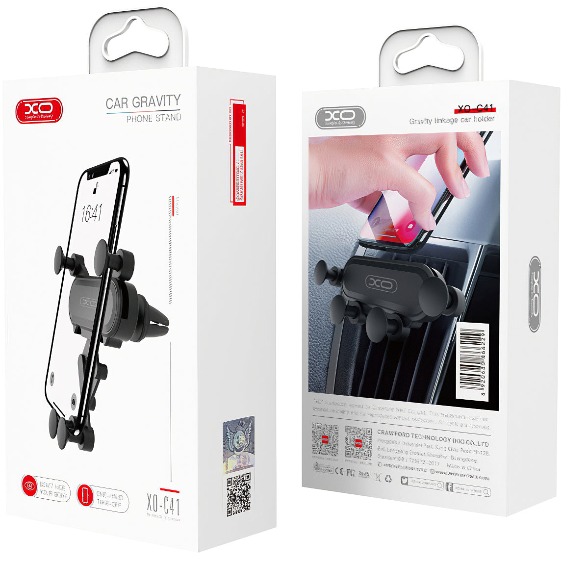 Soporte para Auto XO Design C41 Gravity, 4 pulgadas - 6 pulgadas, Negro
