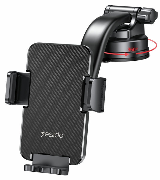 Soporte para coche Yesido C172, 4 pulgadas - 7 pulgadas, Negro