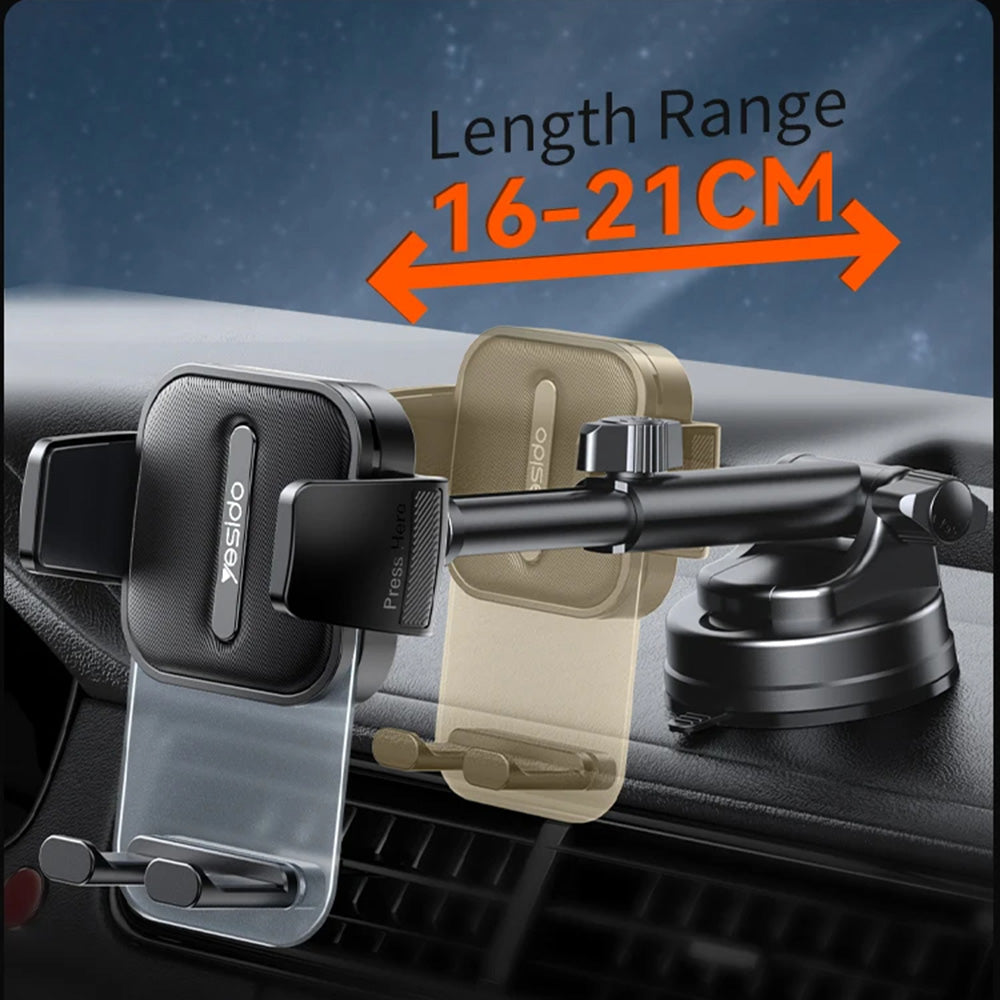 Soporte para Auto Yesido C261, Universal, Negro