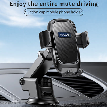 Soporte para Auto Yesido C262, 4.7 pulgadas - 7.2 pulgadas, Negro