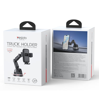 Soporte para Auto Yesido C275, 4.7 pulgadas - 7.2 pulgadas, Negro