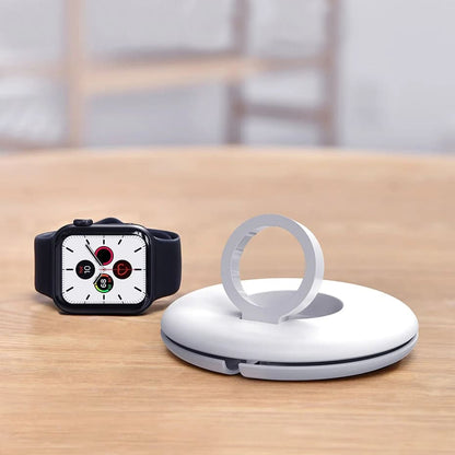 Soporte Baseus BS-W511R para Cargador Inalámbrico Apple Watch Series, Blanco C0119501