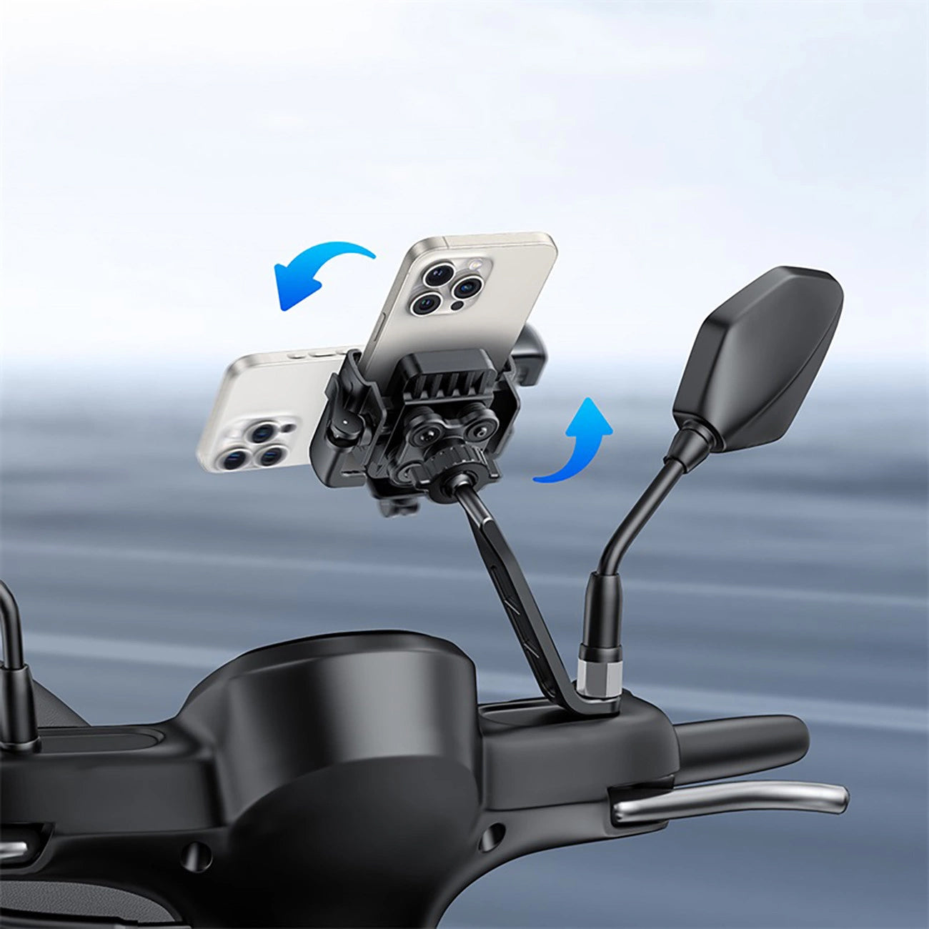 Soporte para Bicicleta Baseus GoTrip, 5.7 pulgadas - 7.2 pulgadas, Negro C40572301111-01