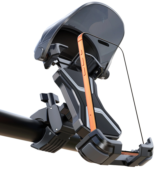 Soporte para Bicicleta y Motocicleta con Parasol Joyroom JR-ZS528, 4.7 pulgadas - 7 pulgadas, Negro