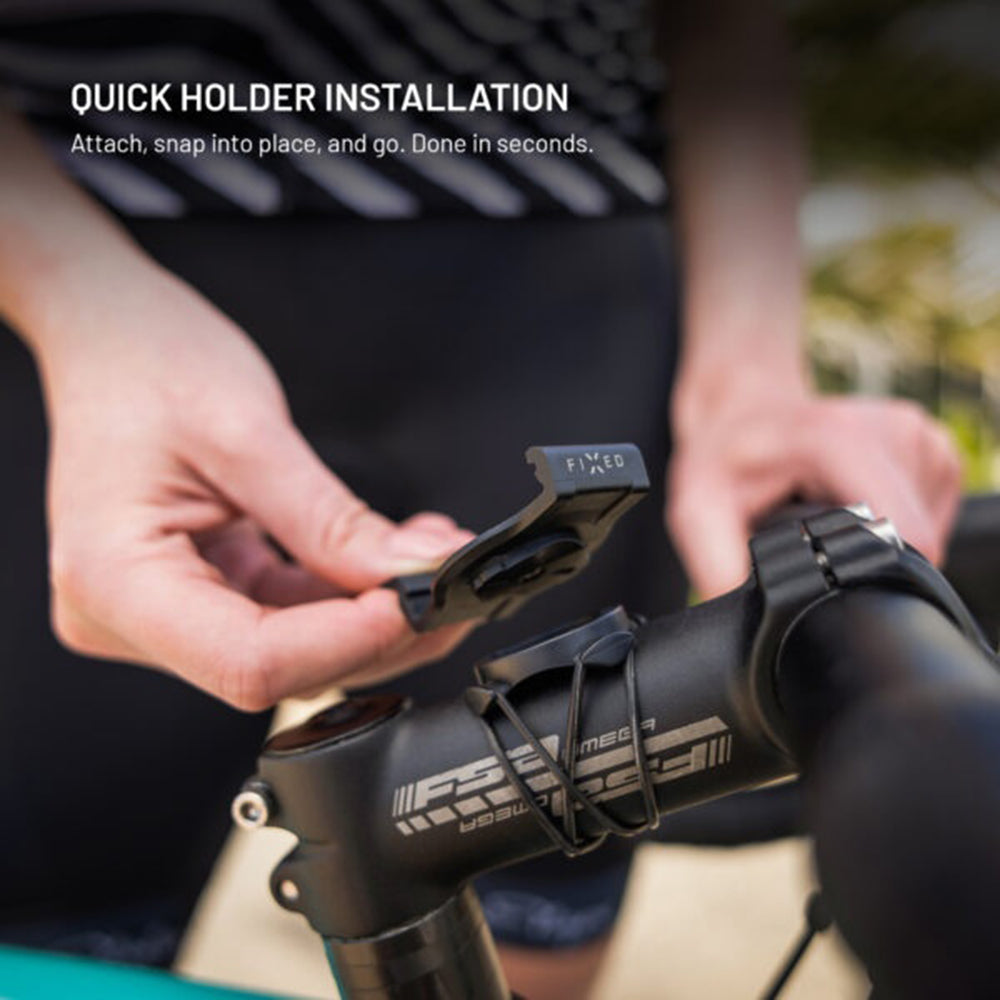 Soporte Bicicleta Fixed para Garmin Watch 22mm / Edge Computer, Negro