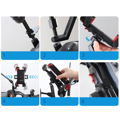 Soporte para Bicicleta Joyroom JR-ZS288-m, 4.7 pulgadas - 7 pulgadas, Negro