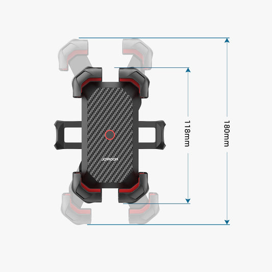 Soporte para Bicicleta Joyroom JR-ZS288-m, 4.7 pulgadas - 7 pulgadas, Negro