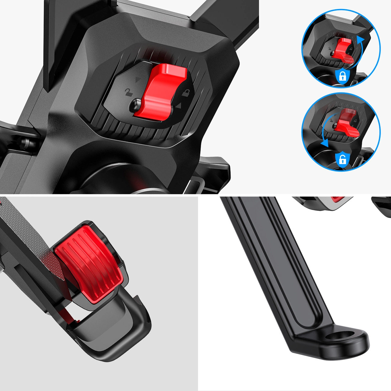 Soporte para Bicicleta Joyroom JR-ZS288-m, 4.7 pulgadas - 7 pulgadas, Negro