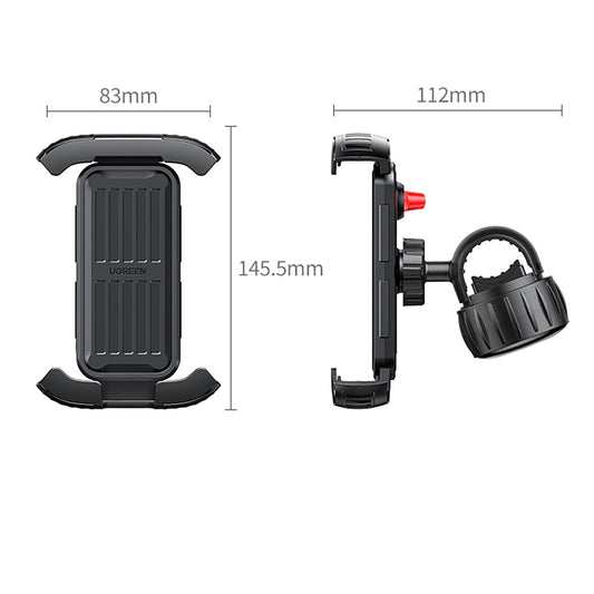 Soporte para Bicicleta UGREEN LP494, 4.7 pulgadas - 6.8 pulgadas, Negro