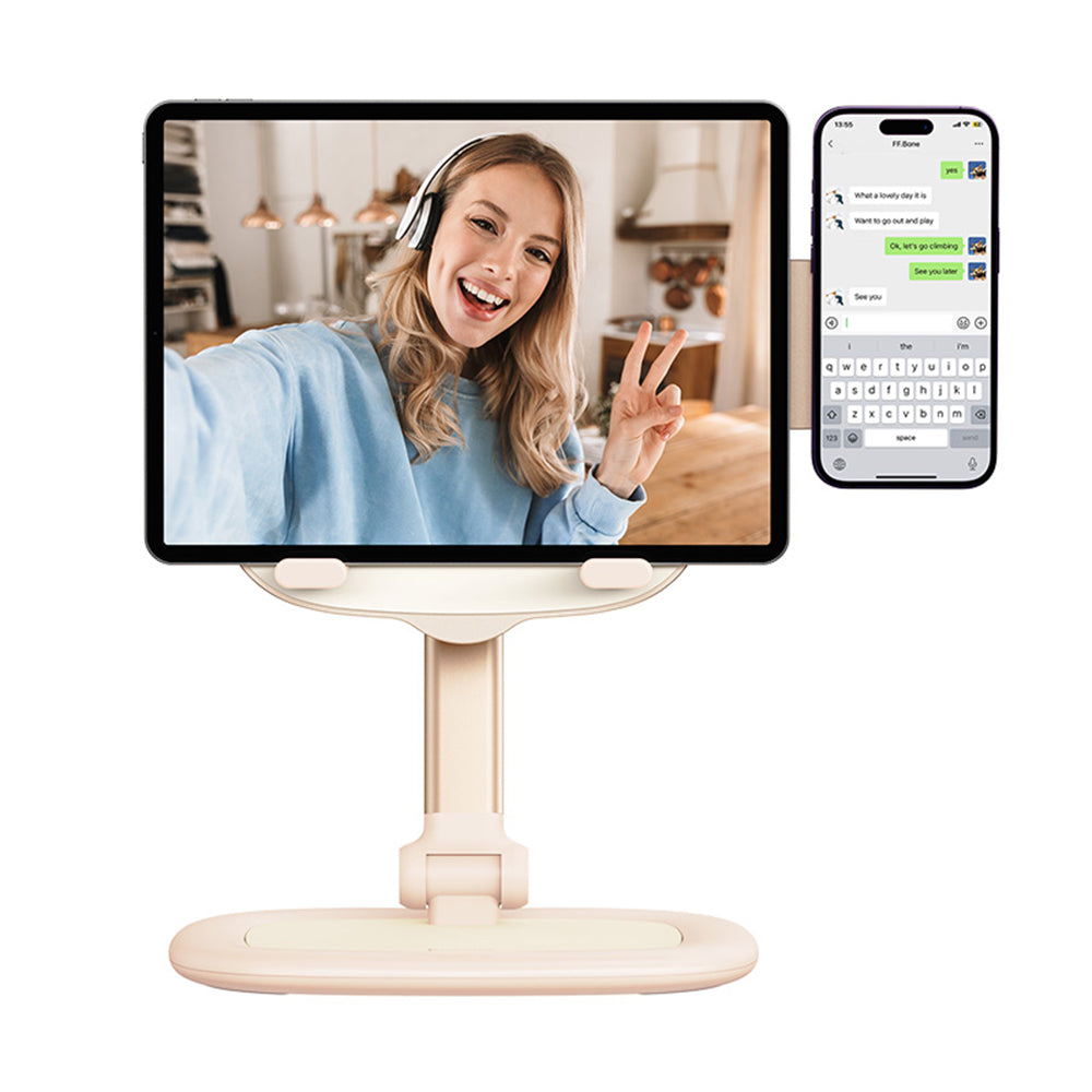 Soporte de Escritorio Baseus Seashell Dual, Universal, Rosa B10451501411-00